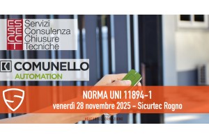 Cancelli Automatici: La nuova norma Italiana UNI 11894-1. Presso filiale di Rogno